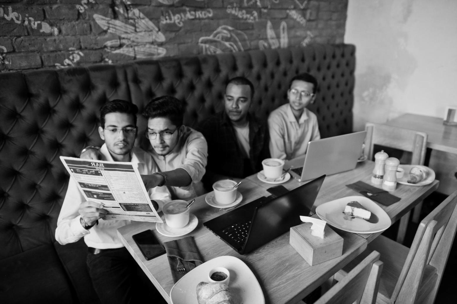 Students engaged in conversation at BridgeDataNet event