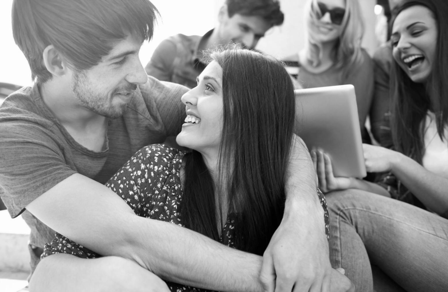 Students engaged in group discussion during an interactive English lesson at BridgeDataNet